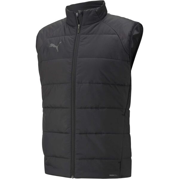 Puma TEAM LIGA VEST JACKET Kabát focihoz, fekete, méret L