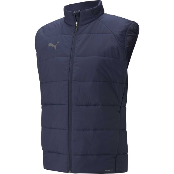 Puma TEAM LIGA VEST JACKET Kabát focihoz, sötétkék, méret XS