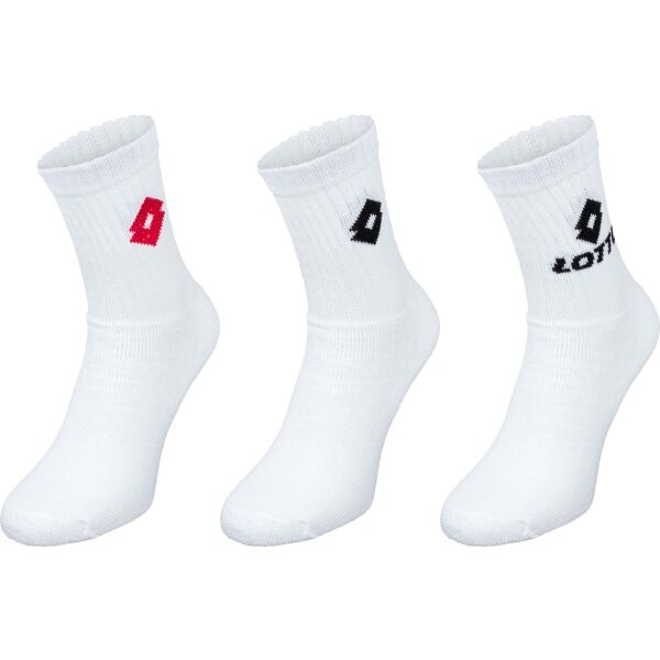 Lotto TENNIS 3P Универсални спортни чорапи, бяло, Veľkosť 35-38