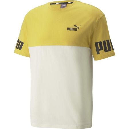 Koszulka męska - Puma POWER COLORBLOCK TEE - 1