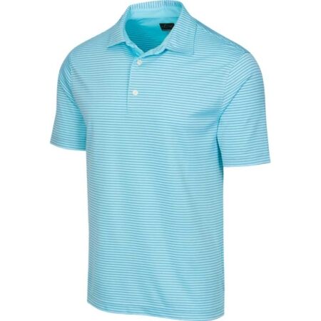 Men’s golf polo shirt - GREGNORMAN PROTEK ML75 STRIPE POLO