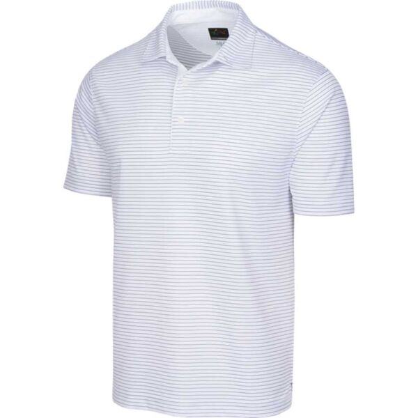 GREGNORMAN PROTEK ML75 STRIPE POLO Мъжка тениска с яка за голф, бяло, Veľkosť XL
