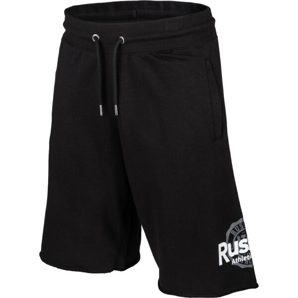 Russell Athletic CIRCLE RAW SHORT Férfi rövidnadrág, fekete, méret M