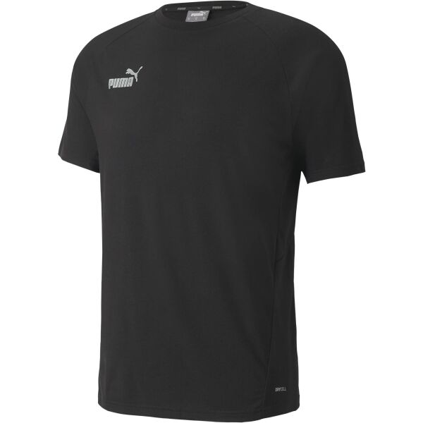 Puma TEAMFINAL CASUALS TEE Fußball T-Shirt, Schwarz, Größe S
