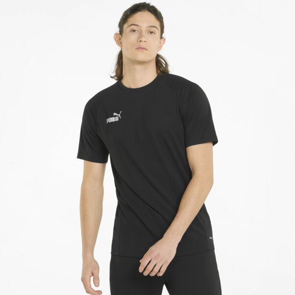 Puma TEAMFINAL CASUALS TEE Fußball T-Shirt, Schwarz, Größe S