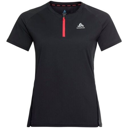 Odlo W AXALP TRAIL T-SHIRT CREW NECK S/S 1/2 ZIP - Women's functional T-shirt