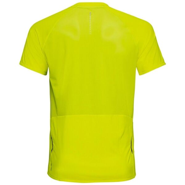 Odlo AXALP TRAIL T-SHIRT CREW NECK S/S 1/2 ZIP Мъжка тениска, жълто, Veľkosť XXL