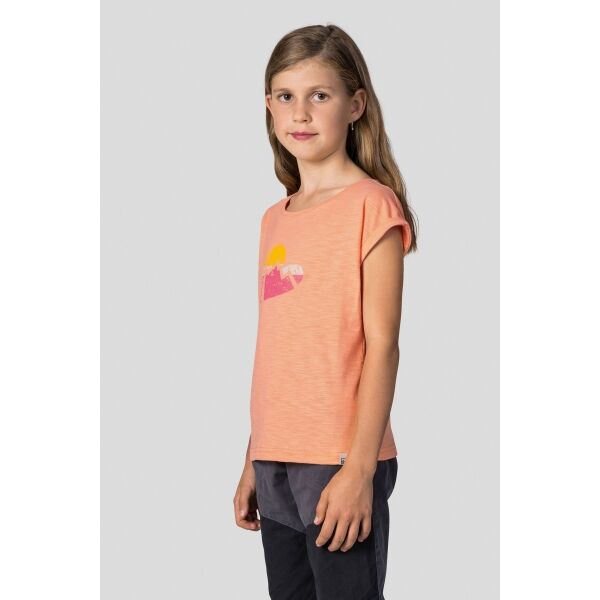 Hannah KAIA JR Момичешка тениска, оранжево, Veľkosť 164