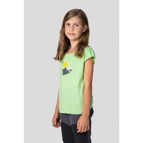 Hannah KAIA JR Момичешка тениска, зелено, Veľkosť 140