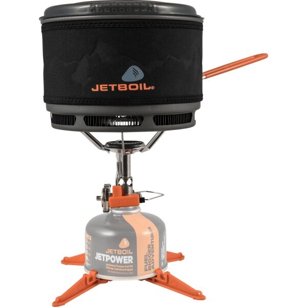 Jetboil 1.5L CERAMIC FLUXRING® COOK POT Туристическа тенджера за котлон, черно, Veľkosť Os