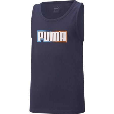 Puma ALPHA SLEEVELESSENTIALS TEE - Dětské, sportovní triko