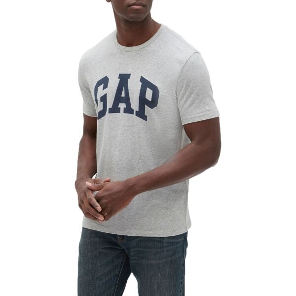 GAP V-BASIC LOGO T Férfi póló, szürke, méret XL