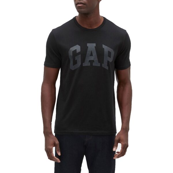 GAP V-BASIC LOGO T Férfi póló, fekete, méret XL