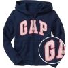 Girls' hoodie - GAP LOGO FZ - 1