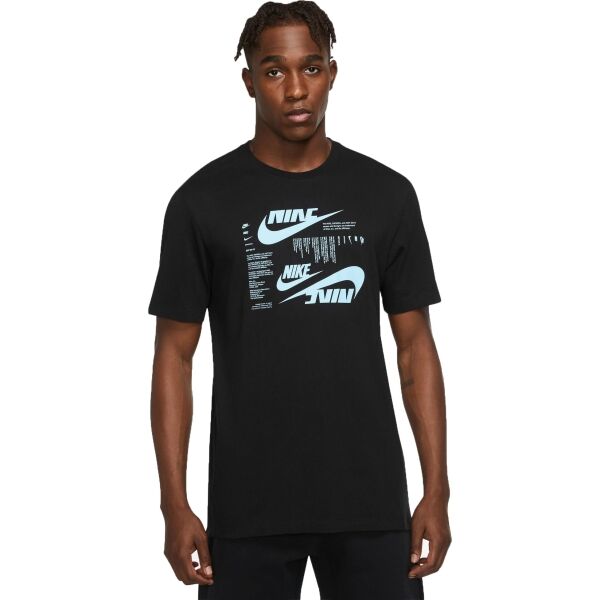 Nike NSW TEE CLUB SSNL HBR Férfi felső, fekete, méret