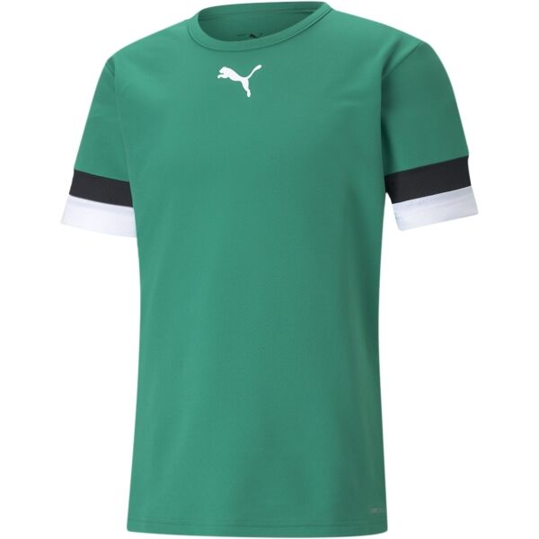 Puma TEAMRISE Футболна тениска за момчета, зелено, Veľkosť XXL
