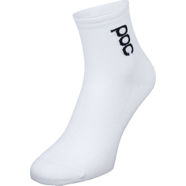 POC ESSENTIAL ROAD LT Спортни (велосипедни)чорапи, бяло, Veľkosť 42-44