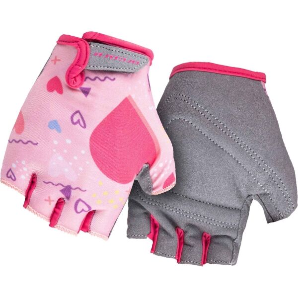 Arcore LUKE Момичешки ръкавици за колоездене, розово, размер