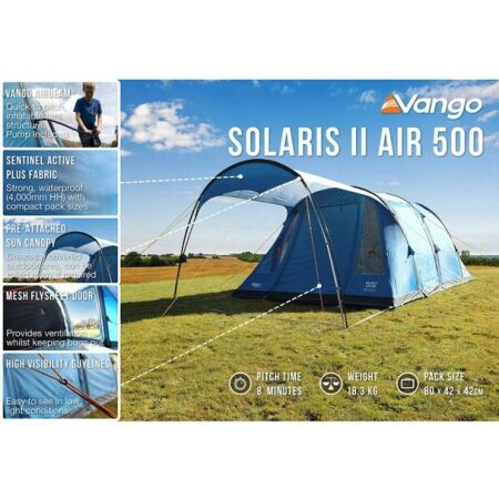 Inflatable family tent - Vango SOLARIS II AIR 500 - 5