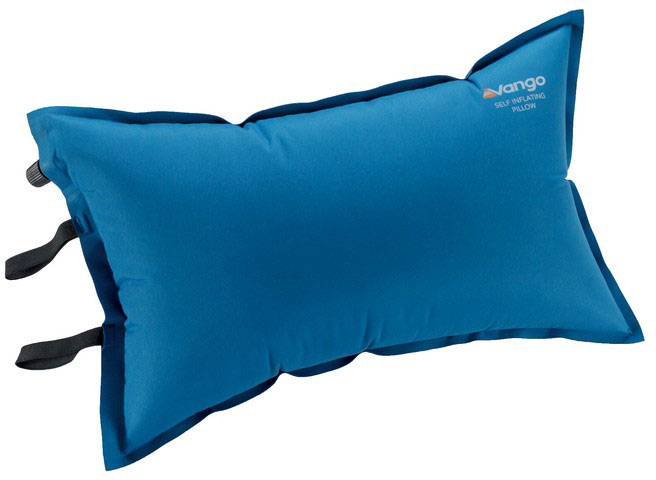 Self-inflatable travel pillow