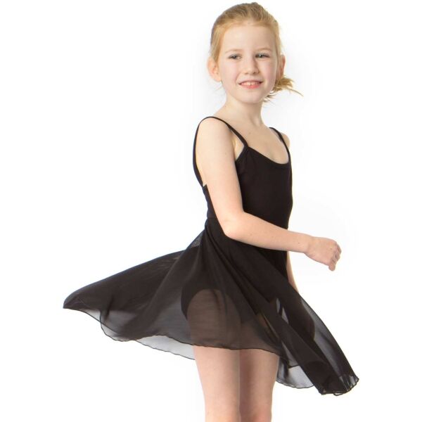 PAPILLON GIRLS LEOTARD WITH SKIRT Детско балетно трико, черно, Veľkosť 116
