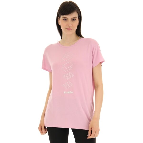 Lotto TEE ORIGINS W Дамска тениска, розово, Veľkosť XL