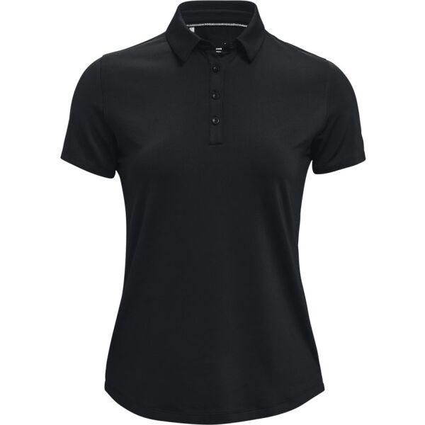 Under Armour ZINGER SHORT SLEEVE POLO Дамска тениска с яка за голф, черно, Veľkosť XS