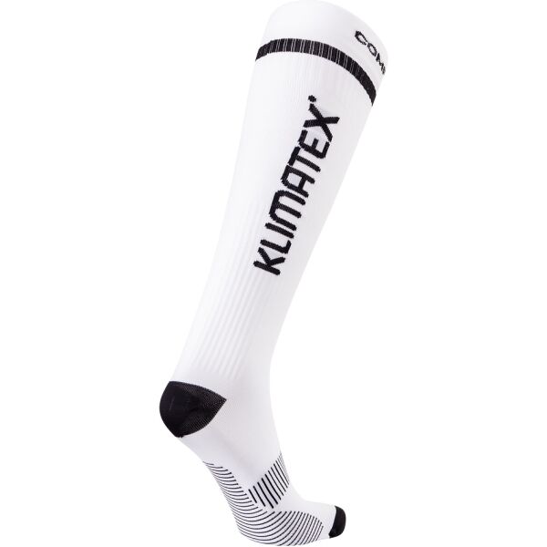 Klimatex COMPRESS 2 Копресни  дълги чорапи, бяло, Veľkosť 35-38