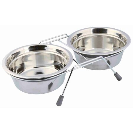 TRIXIE BOWL SET 900ML - Set of bowls with a stand
