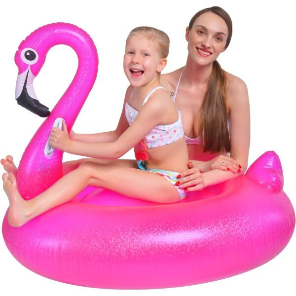 HS Sport MOSAIC FLAMINGO RIDER Felfújható úszógumi, rózsaszín, méret os