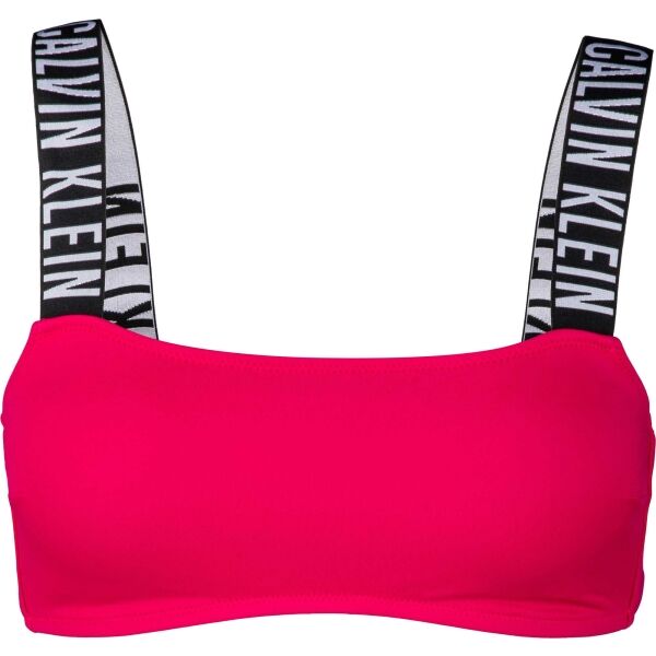 Calvin Klein INTENSE POWER-S-BANDEAU-RP Dámsky vrchný diel plaviek, ružová, veľkosť