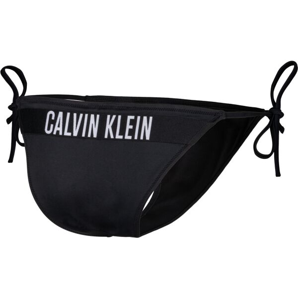 Calvin Klein INTENSE POWER-S-STRING SIDE TIE CHEEKY BIKINI Bikinihöschen, Schwarz, Größe XL