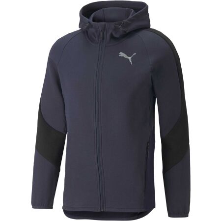 Men’s sports sweatshirt - Puma EVOSTRIPE FULL-ZIP HOODIE - 1
