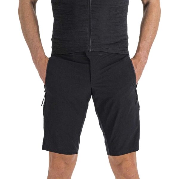 Sportful SUPERGIARA OVERSHORT Мъжки шорти за колоездене, черно, размер