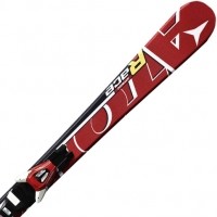 RACE JR RED 90-120 cm + EVOX045 - Juniorské sjezdové lyže