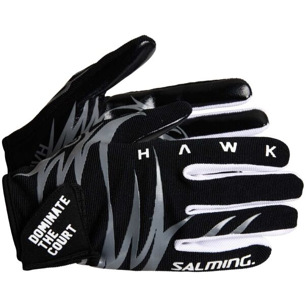 Salming HAWK GLOVES Вратарски ръкавици за флорбол, черно, Veľkosť M