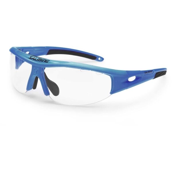 Salming V1 PROTEC EYEWEAR JR Юношески защитни очила за флорбол, синьо, Veľkosť Os
