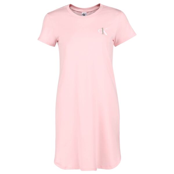 Calvin Klein S/S NIGHTSHIRT Дамска пижама горнище, розово, veľkosť XS