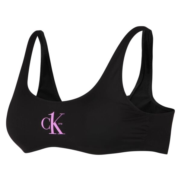 Calvin Klein CK1-S-BRALETTE-RP Bikini Oberteil, Schwarz, Größe L
