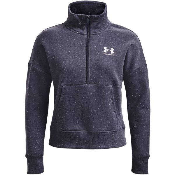 Under Armour RIVAL FLEECE HZ Női fleece pulóver, sötétkék, méret XL