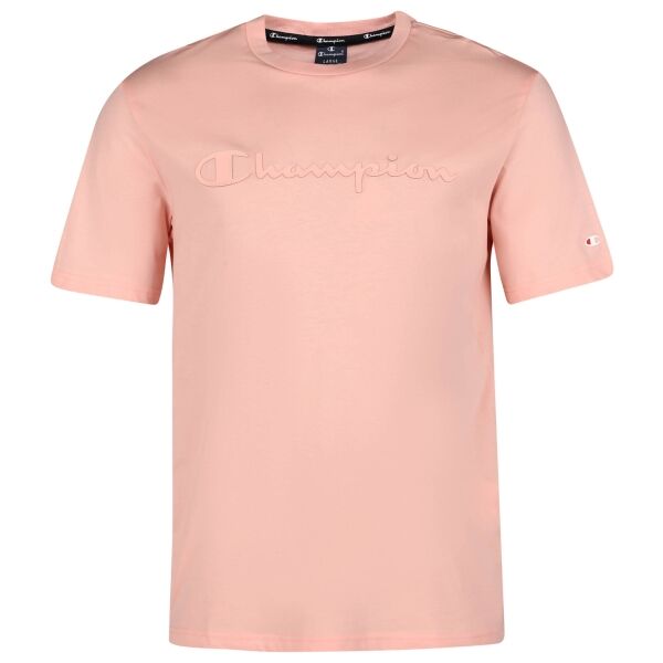 Champion CREWNECK T-SHIRT Férfi póló, rózsaszín, méret S
