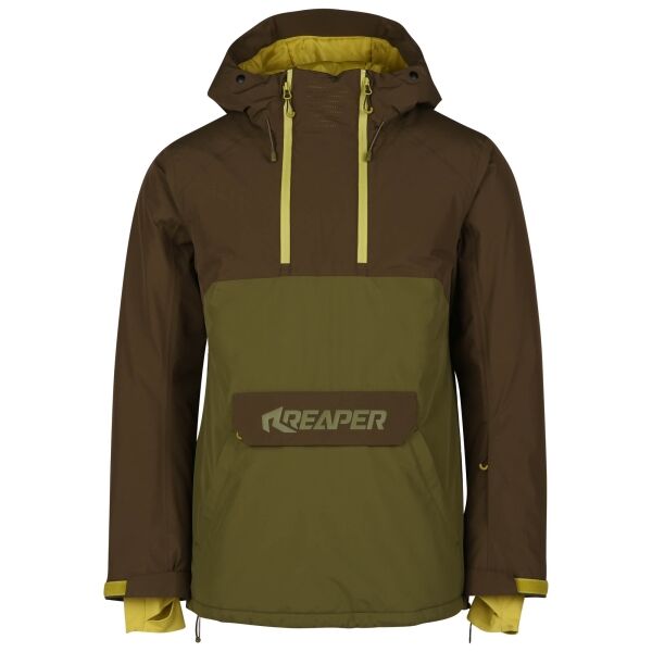 Reaper BELPIANO Férfi snowboard kabát, khaki, méret S