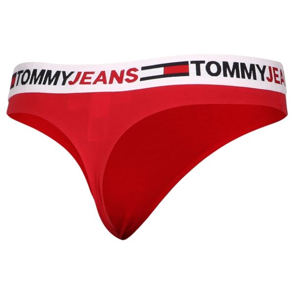 Tommy Hilfiger TOMMY JEANS ID-THONG Дамски бикини, червено, Veľkosť XS