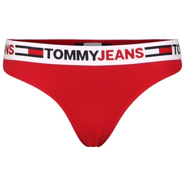Tommy Hilfiger TOMMY JEANS ID-THONG Dámske Tangá, červená, Veľkosť L
