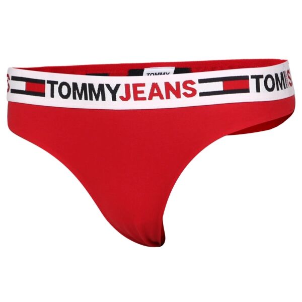 Tommy Hilfiger TOMMY JEANS ID-THONG Дамски бикини, червено, размер