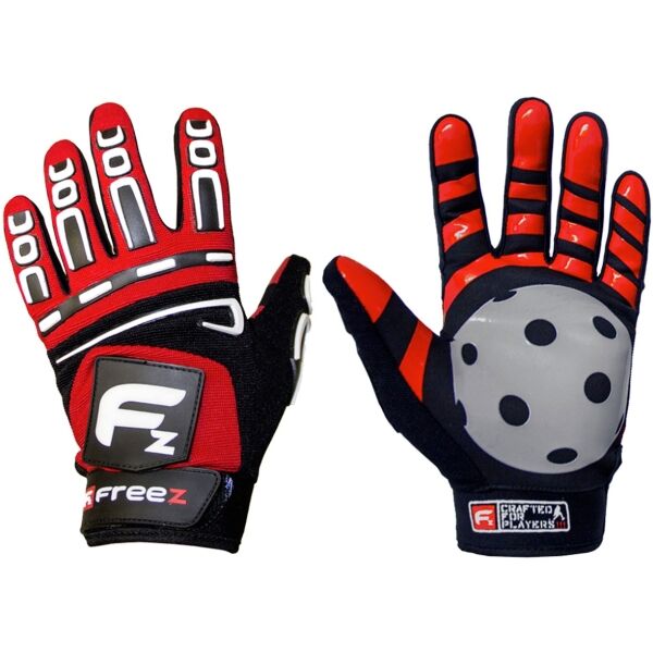 FREEZ GLOVES G-180 SR Вратарски ръкавици за флорбол, червено, Veľkosť XL