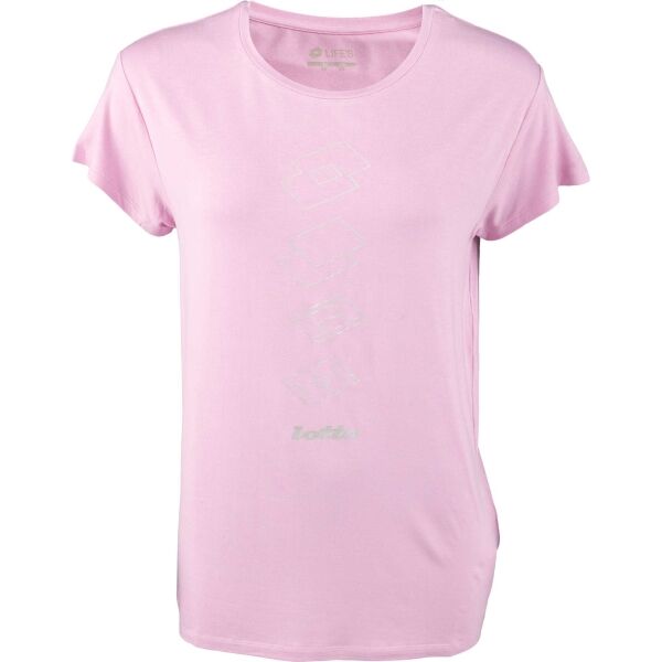 Lotto TEE ORIGINS W Дамска тениска, розово, Veľkosť XL