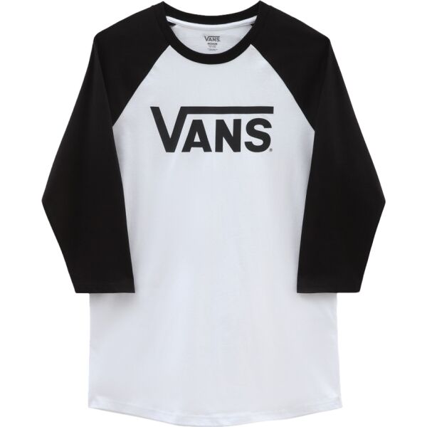Vans CLASSIC VANS RAGLAN-B Мъжка тениска, бяло, размер