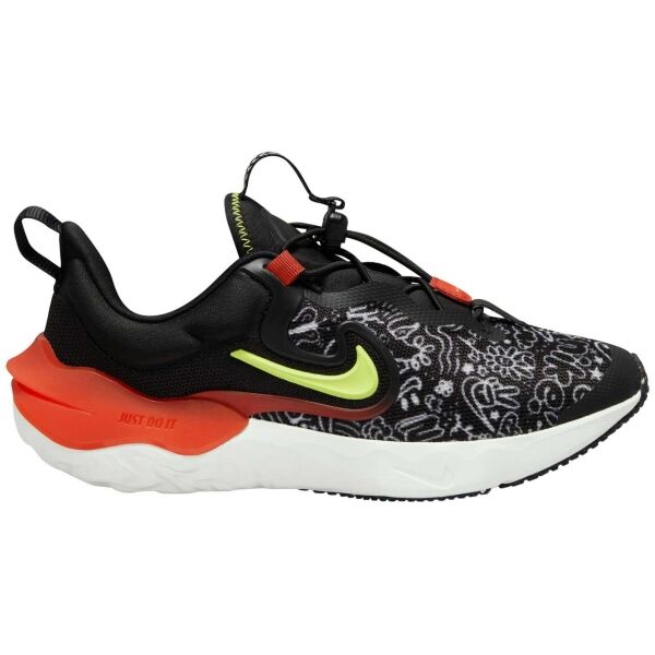 Nike RUN FLOW JP Детски обувки за бягане, черно, размер 36