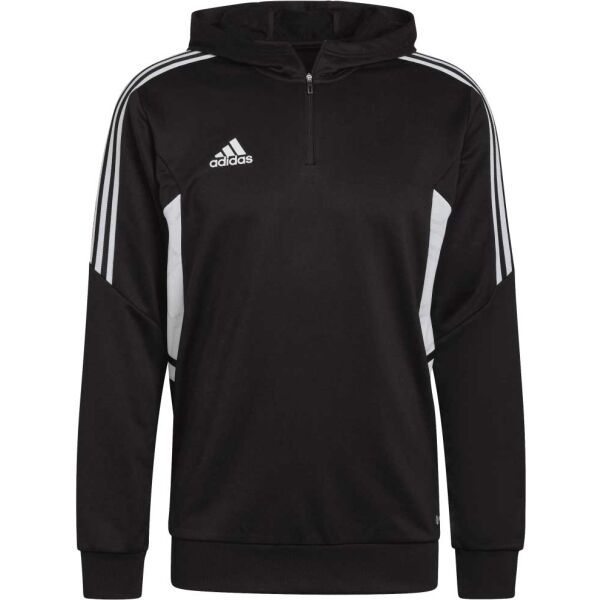 adidas CON22 TK HOOD Férfi futball pulóver, fekete, méret XL